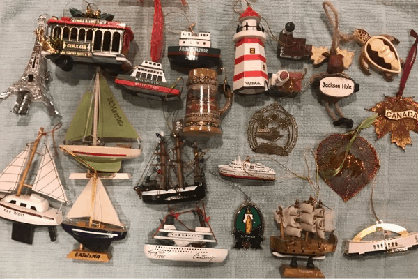 Travel ornaments