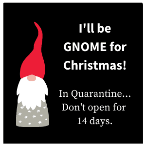 Gnome printable gift tag