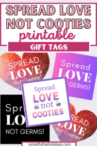 collage of several spread love printables